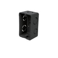 Caja tipo chalupa 2" x 4" plástica, VOLTECK