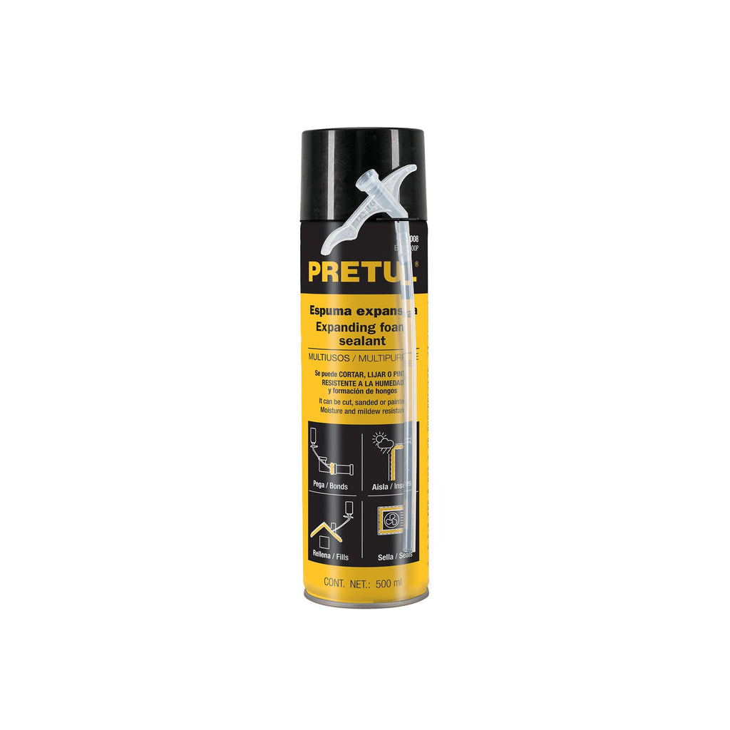 Espuma expansiva de poliuretano, 500 ml, PRETUL