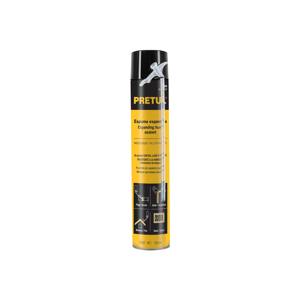 Espuma expansiva de poliuretano, 750 ml, PRETUL