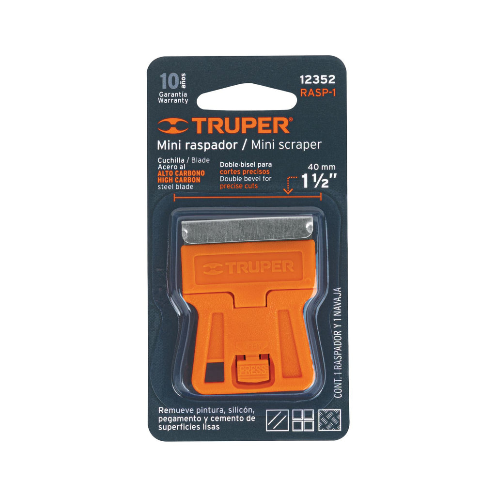 Minirraspador plástico con cuchilla de 1-1/2", TRUPER